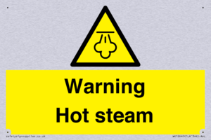 Warning Hot steam